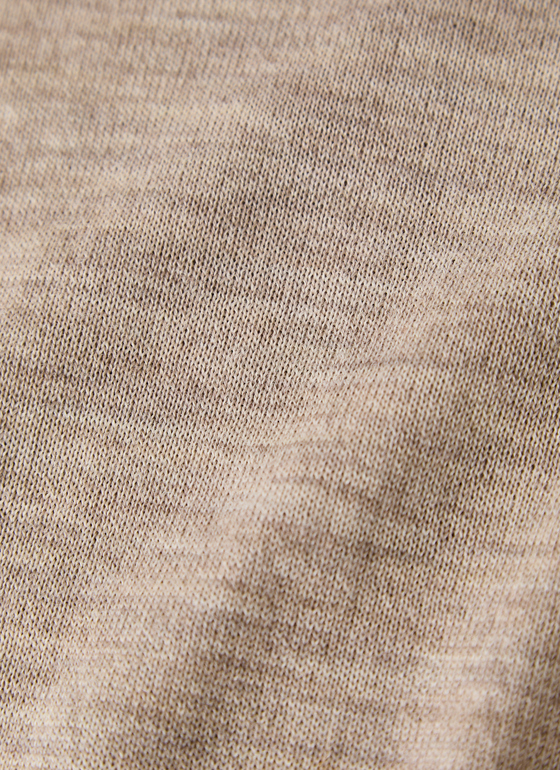 Pullover Rundhals 1/1 Arm Iced Latte Frontansicht