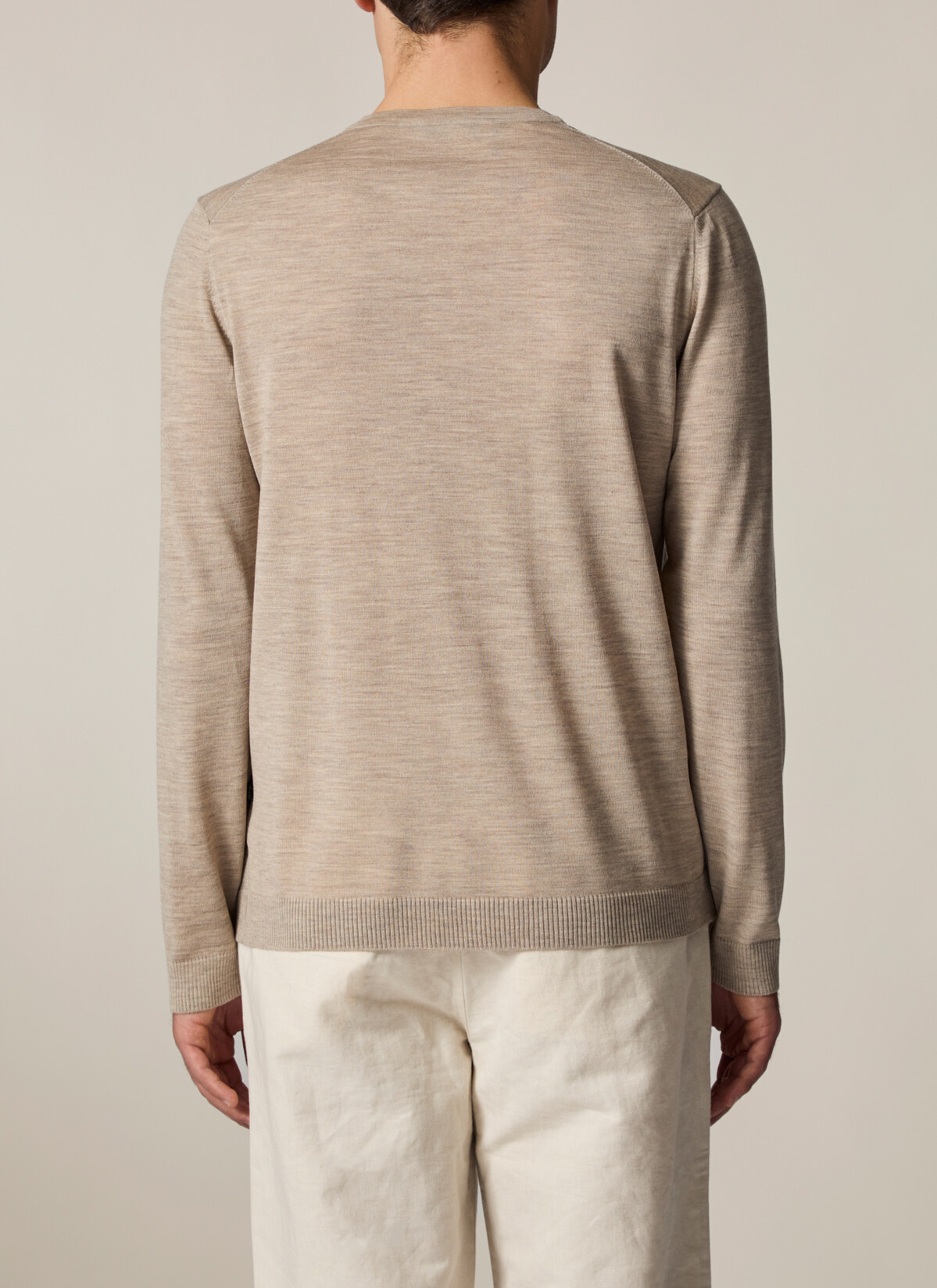 Pullover Rundhals 1/1 Arm, Beach Rückansicht