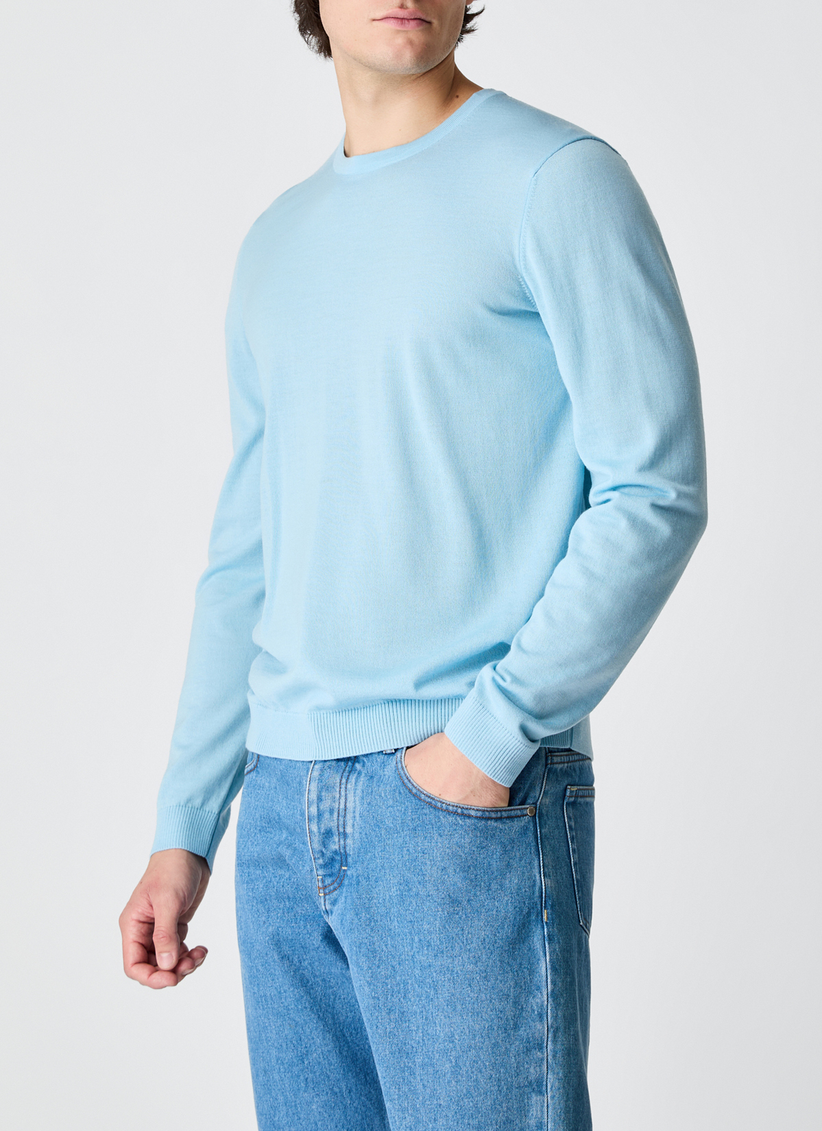 Pullover Rundhals 1/1 Arm, Stream Detailansicht 1