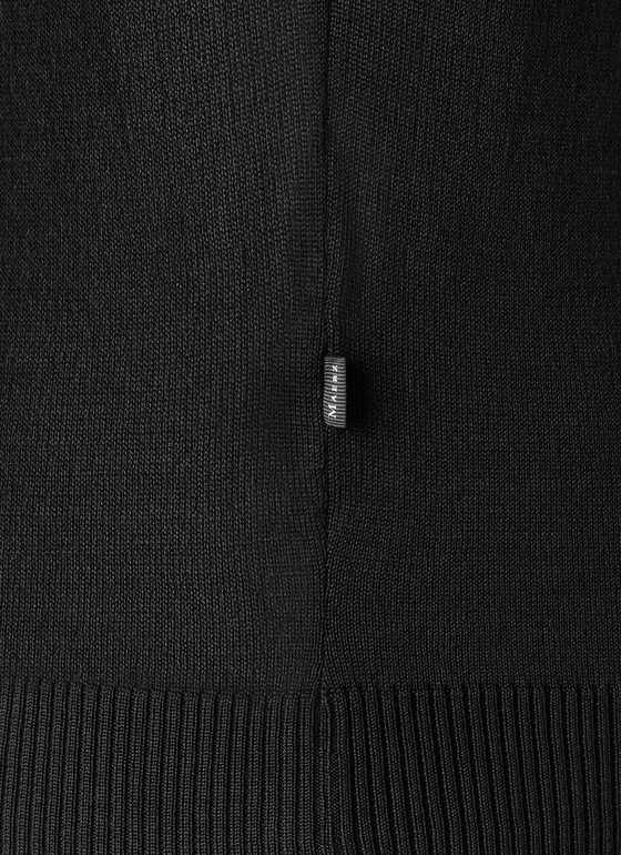 Pullover Rundhals 1/1 Arm Black Frontansicht