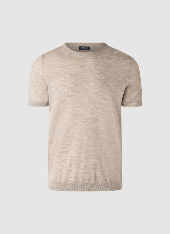 Pullover Rundhals Iced Latte Frontansicht