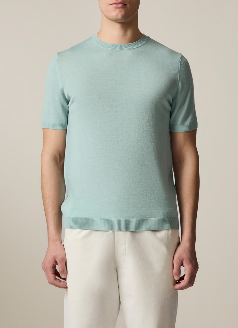 Pullover Rundhals, Iced Mint Frontansicht