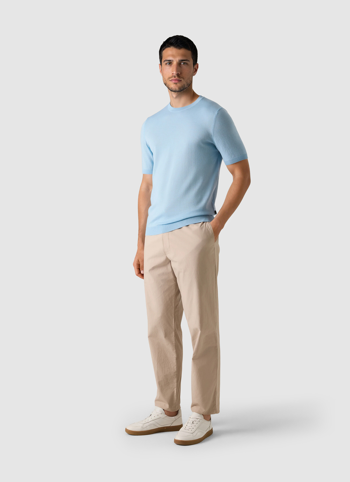 Pullover Rundhals, Ocean Aqua Detailansicht 2