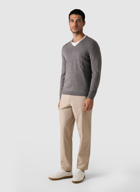 Pullover V-Ausschnitt 1/1 Arm width=