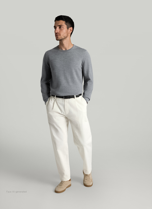 Pullover Rundhals 1/1 Arm width=
