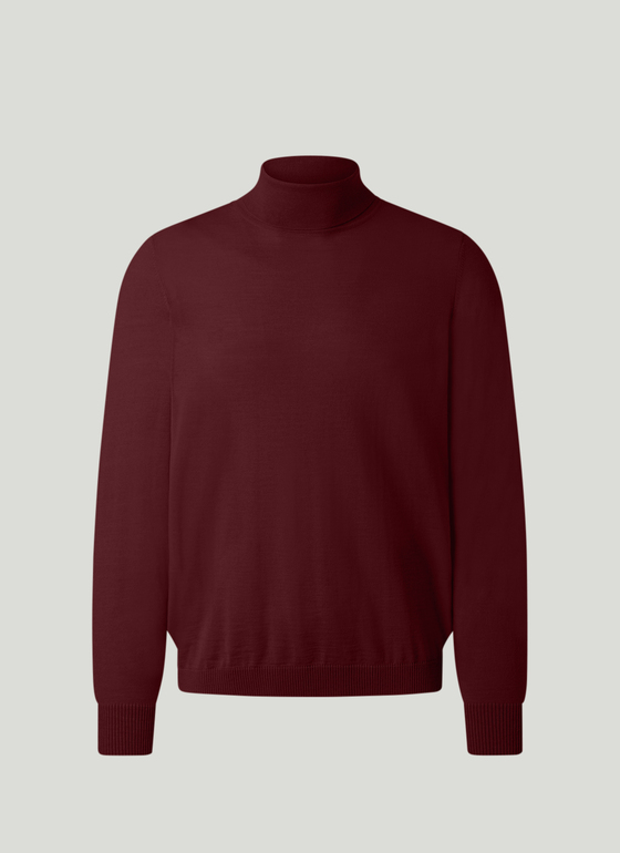 Pullover Rollkragen 1/1 Arm Barolo Wine Frontansicht