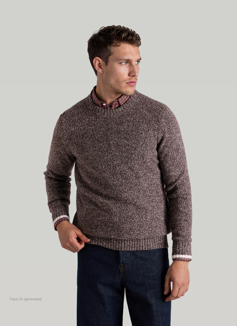 Pullover Rundhals 1/1 Arm width=