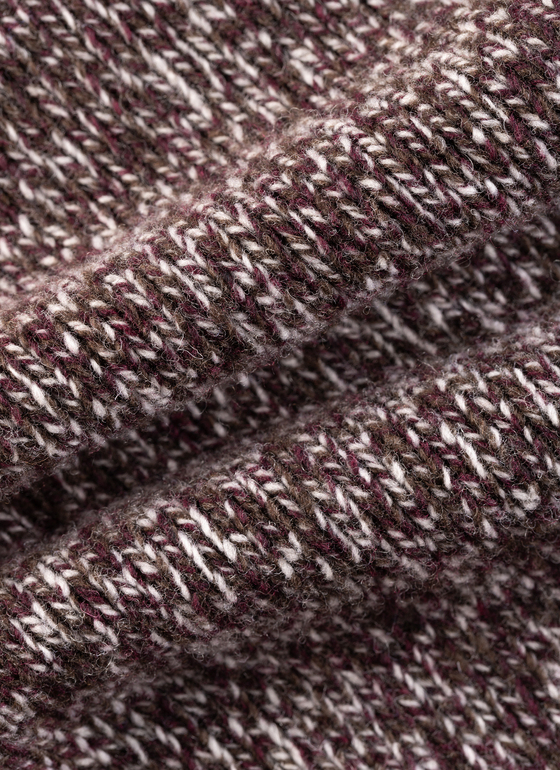 Pullover Rollkragen 1/1 Arm Mellow Cherry Frontansicht