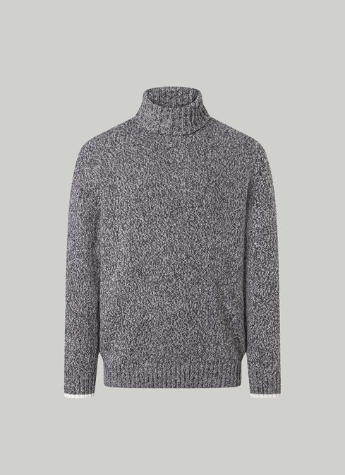 Pullover Rollkragen 1/1 Arm, Shark Skin 