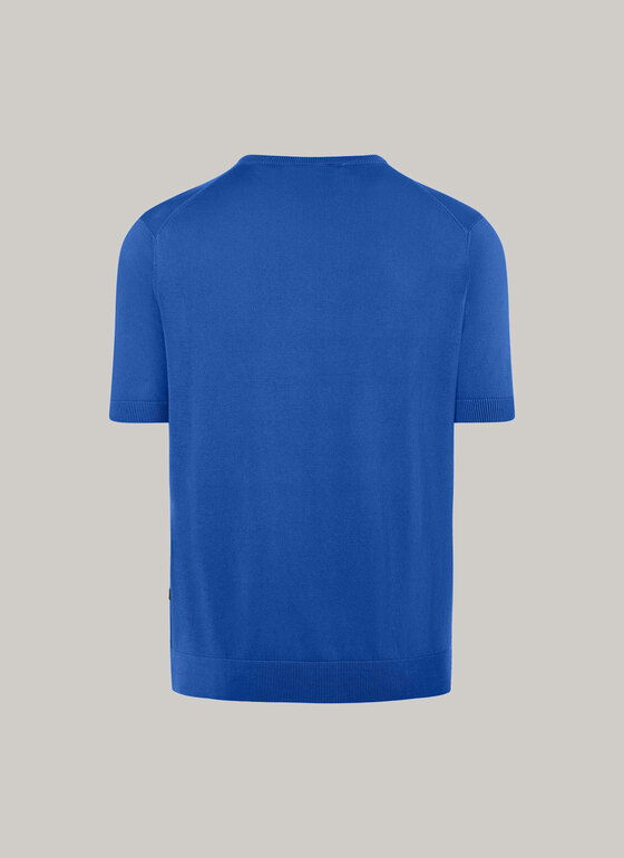T-Shirt Rundhals 1/2 Arm Easy Blue Frontansicht
