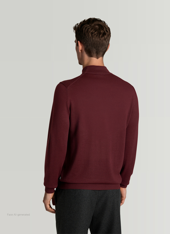 Pullover Rollkragen 1/1 Arm Barolo Wine Frontansicht