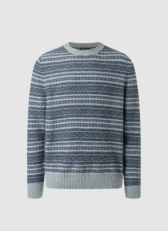 Pullover Rundhals 1/1 Arm Mercury Grey Frontansicht