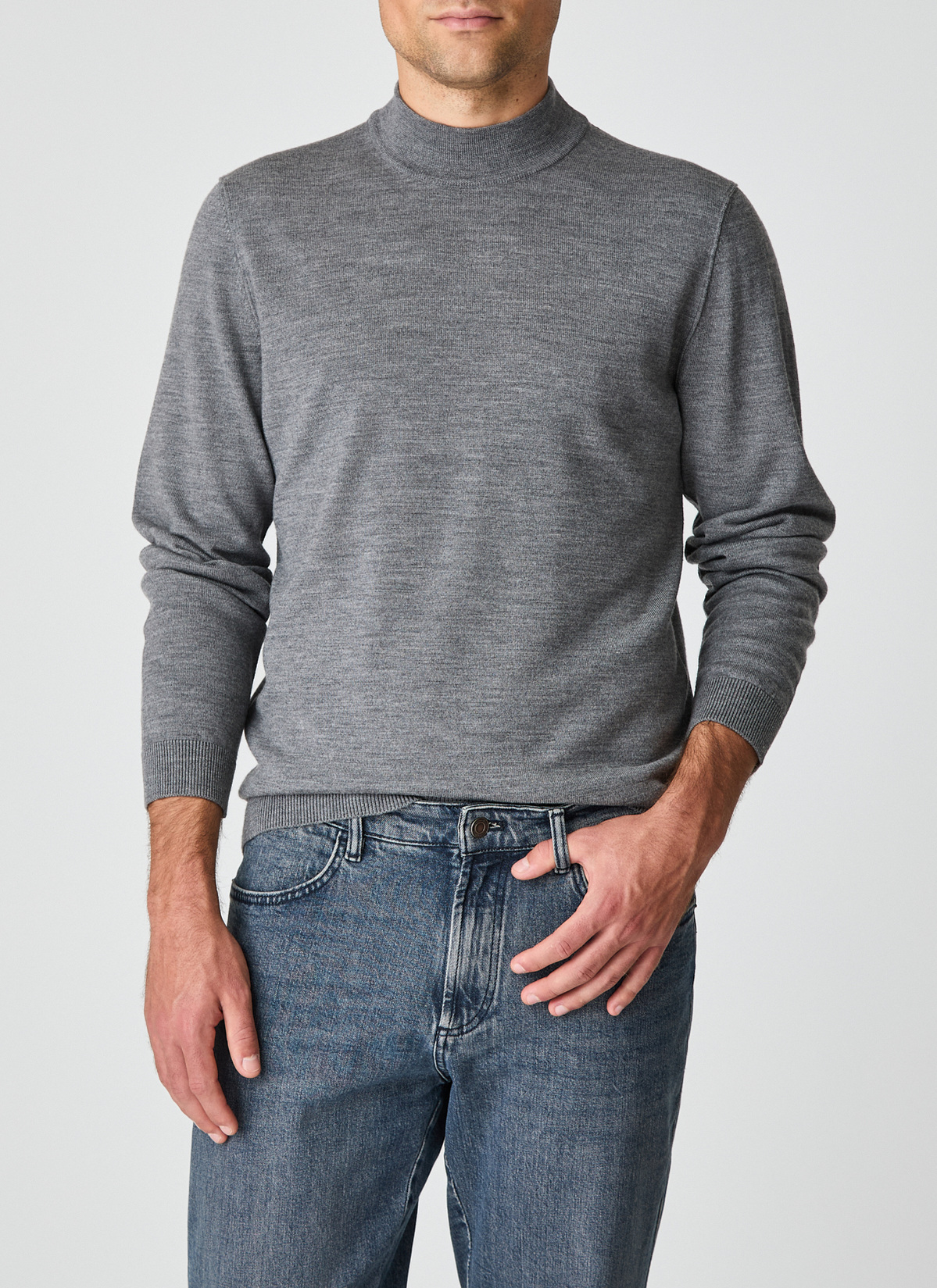 Pullover Stehkragen 1/1 Arm, Gresh Frontansicht
