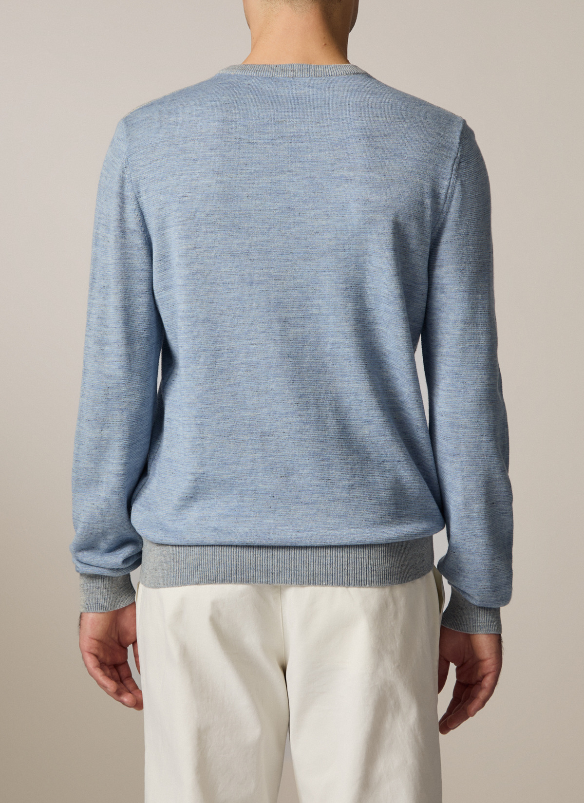 Pullover Rundhals 1/1 Arm, Shades of Blue Rückansicht