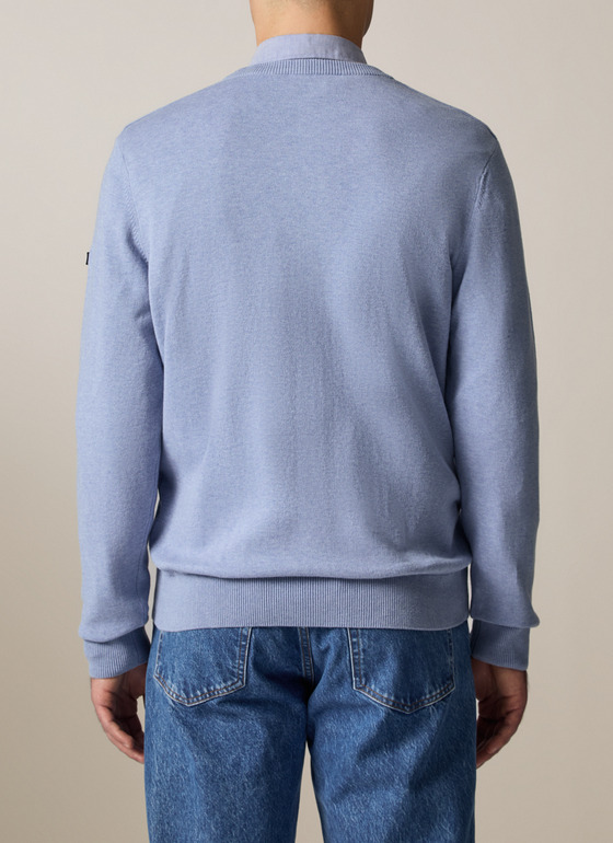 Pullover V-Ausschnitt 1/1 Arm Shades of Blue Frontansicht