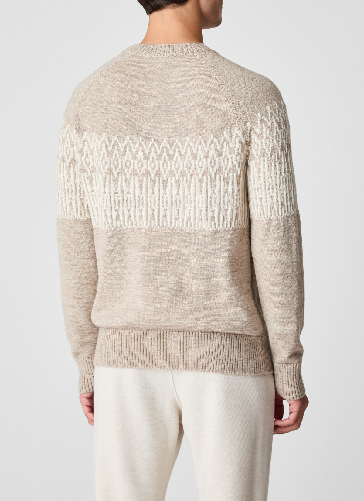 Pullover Rundhals 1/1 Arm, Twig Rückansicht