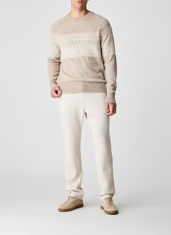 Pullover Rundhals 1/1 Arm Twig Frontansicht
