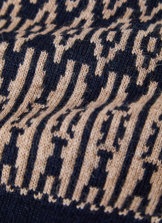 Pullover Rundhals 1/1 Arm Nightfall Blue Frontansicht