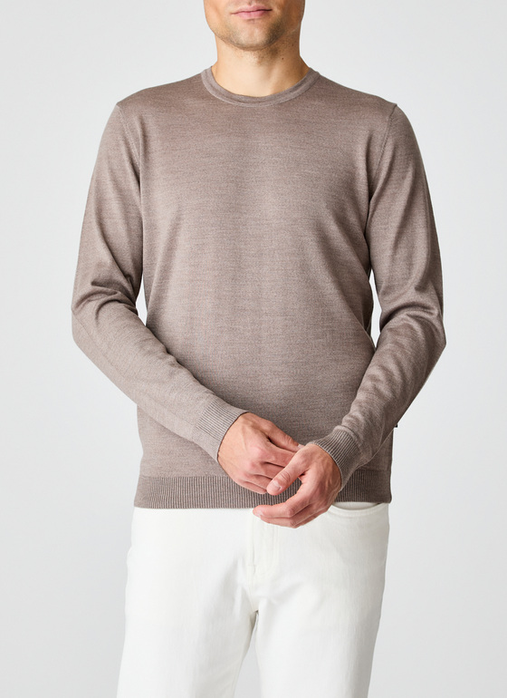 Pullover Rundhals 1/1 Arm Twig Frontansicht