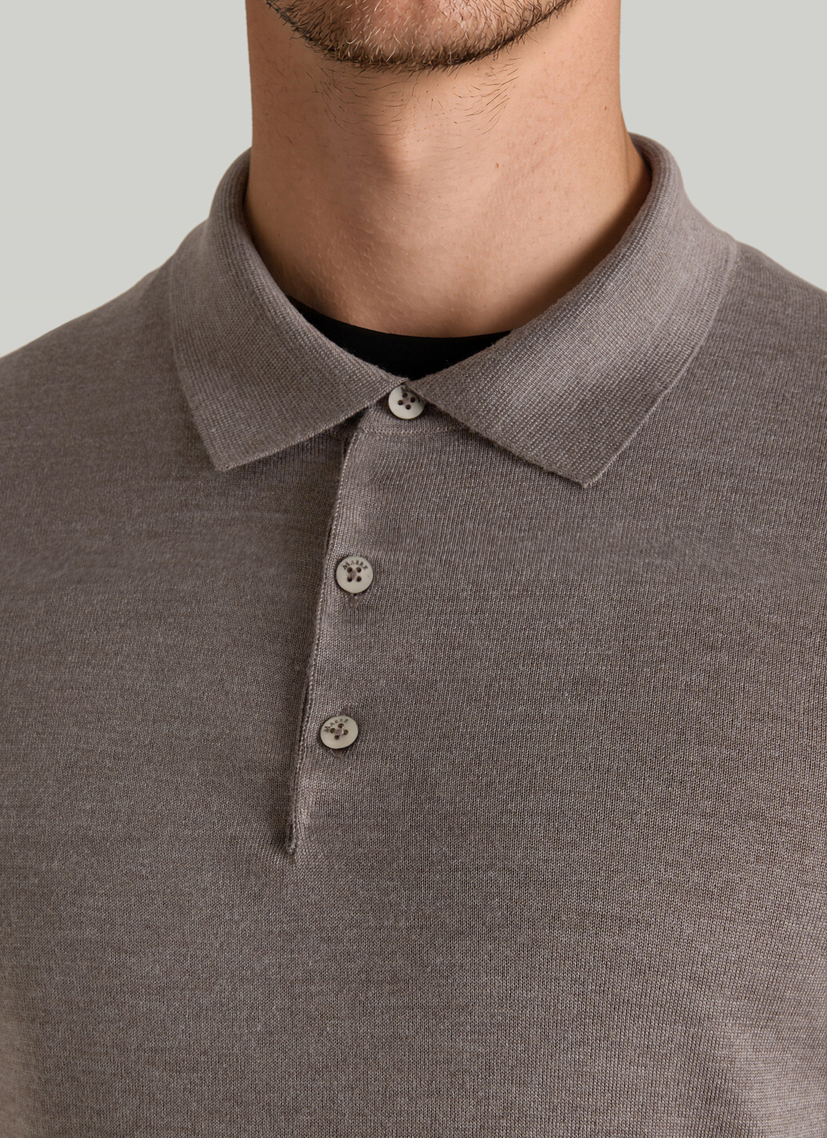 Pullover Polokragen, Cedar Wood Detailansicht 1