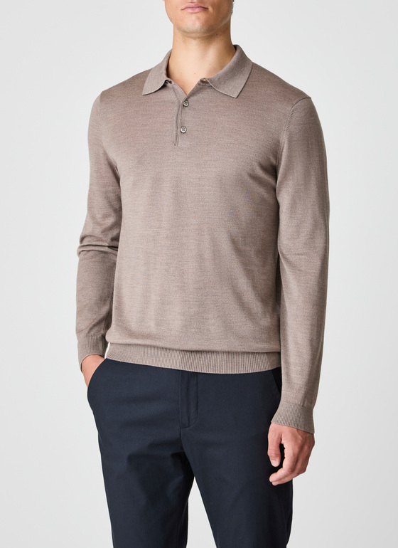 Pullover Polokragen Twig Frontansicht