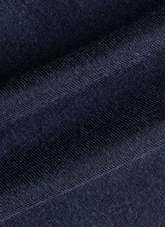 Pullover Rollkragen 1/1 Arm Midnight Blue Frontansicht