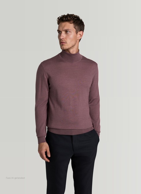Pullover Rollkragen 1/1 Arm width=
