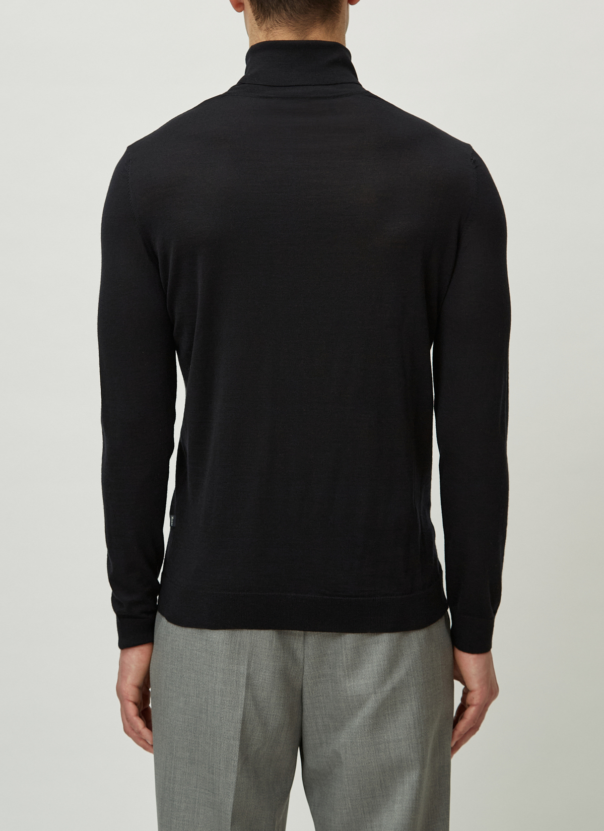 Pullover Rollkragen 1/1 Arm, Black Rückansicht