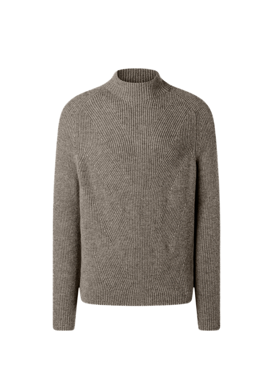 Pullover Stehkragen 1/1 Arm Twig Frontansicht