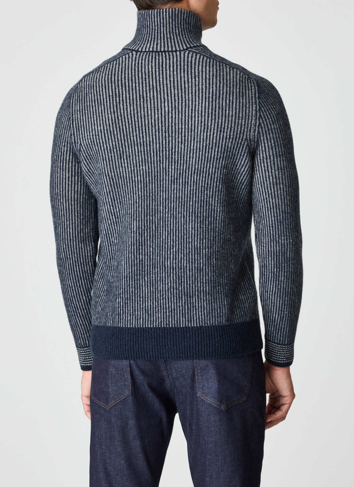 Pullover Troyer 1/1 Arm, Deep Sea Rückansicht