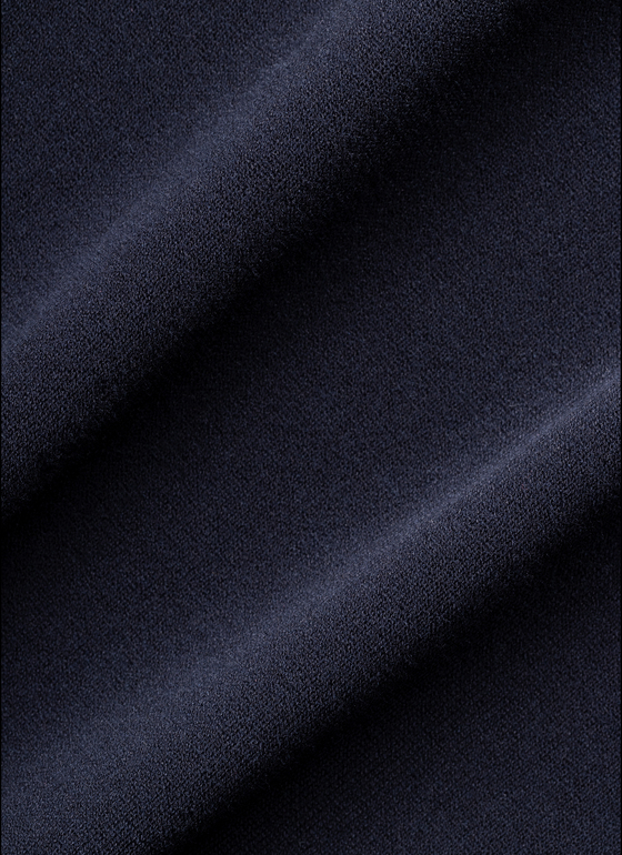 Pullover Rundhals 1/1 Arm Navy Frontansicht