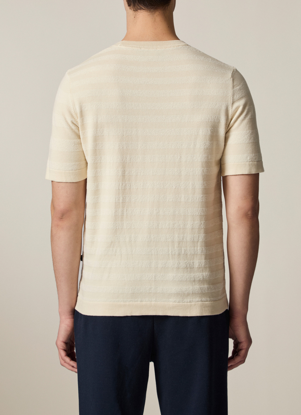 Pullover Rundhals 1/2 Arm, Mascarpone Rückansicht