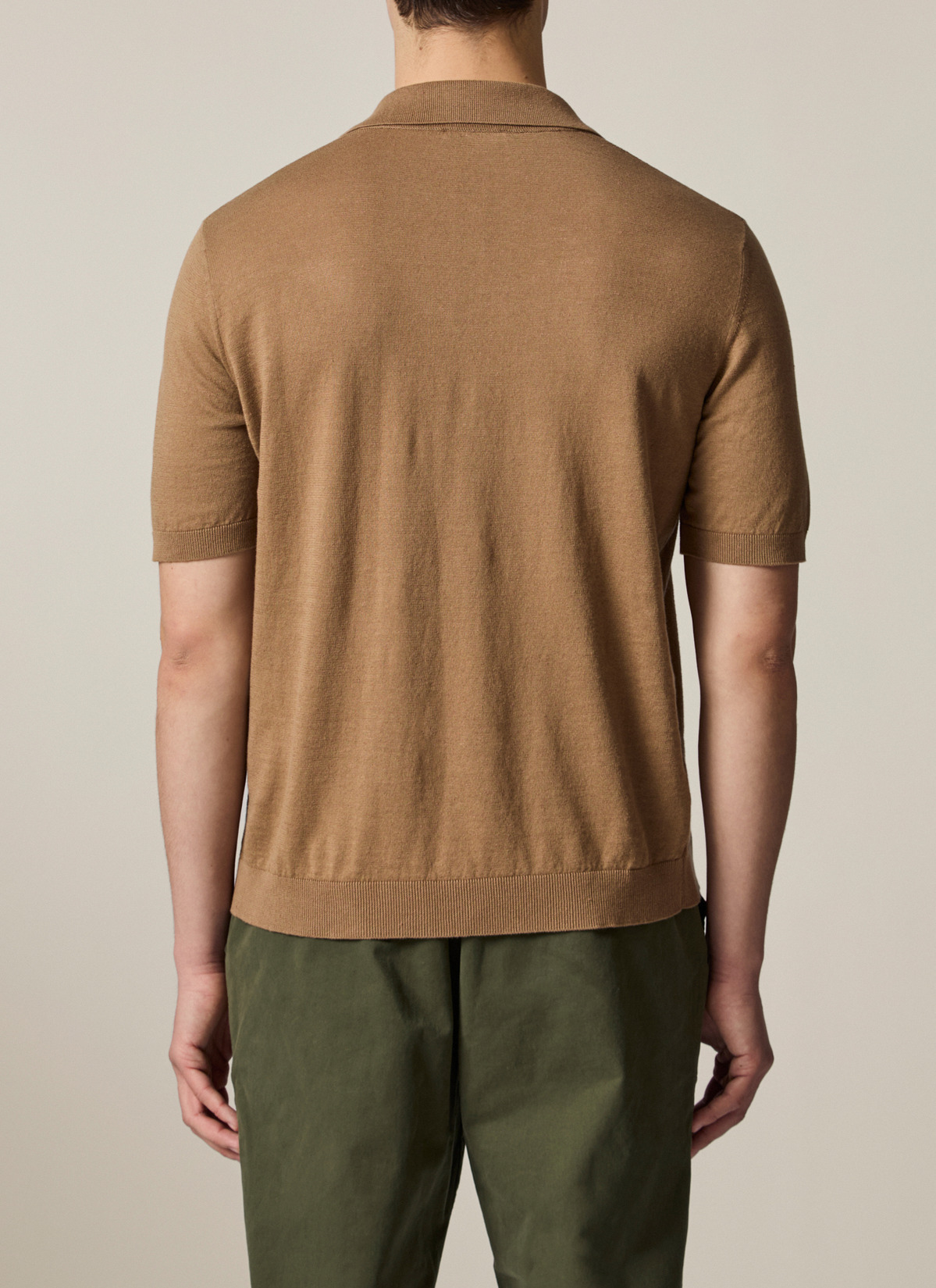 Pullover Polo 1/2 Arm, Twig Rückansicht