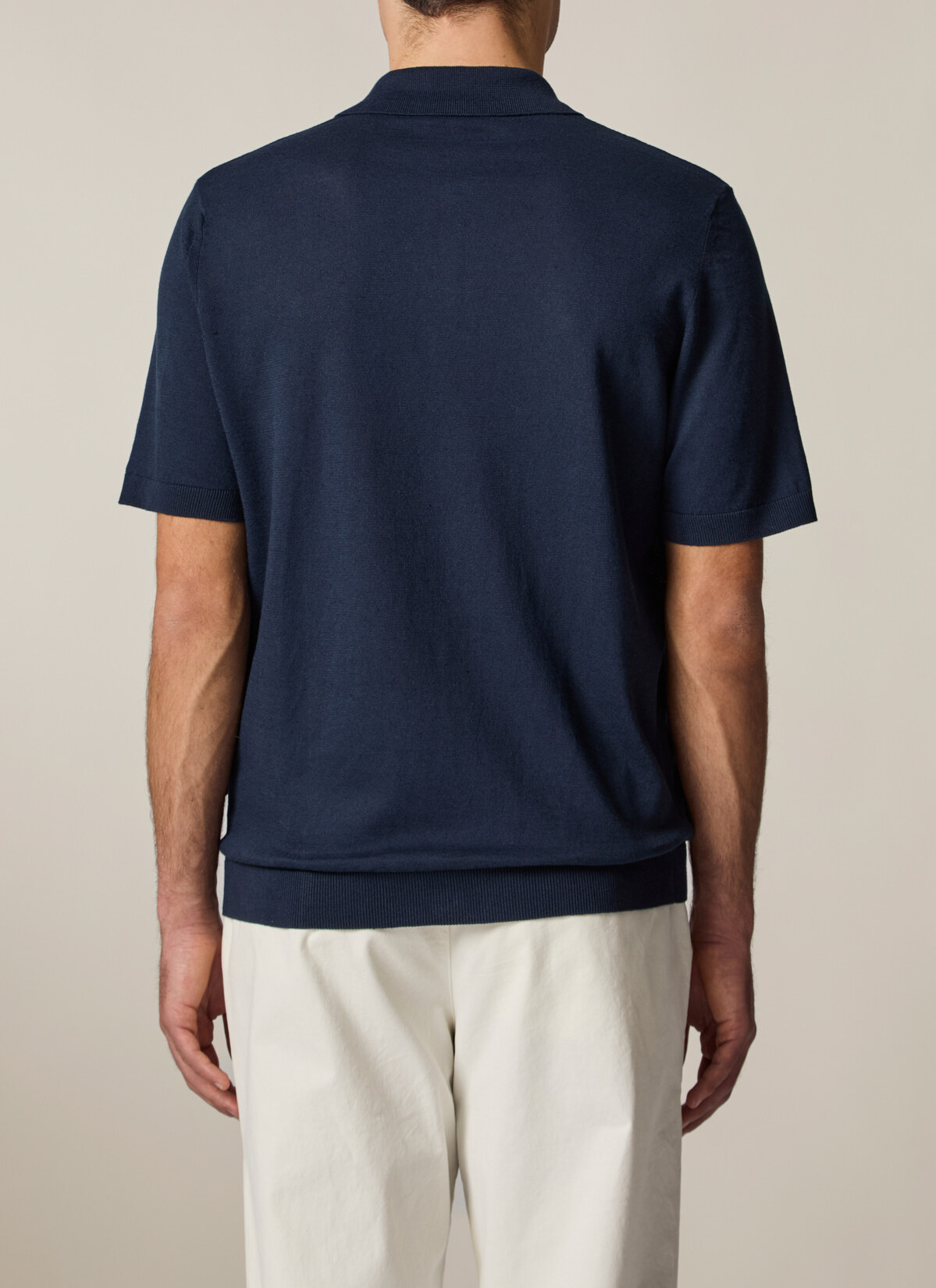Pullover Polo 1/2 Arm, Deep Sea Rückansicht
