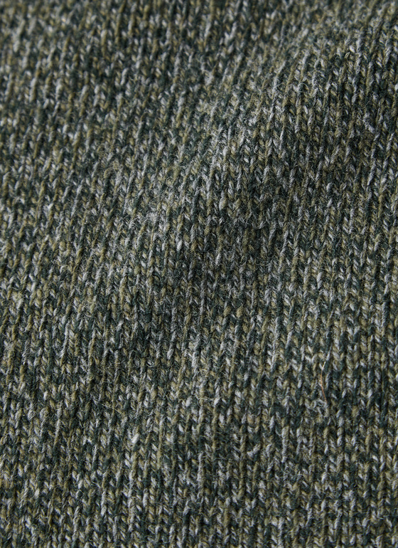 Pullover Rollkragen 1/1 Arm Dark Moss Frontansicht