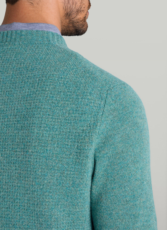 Pullover Rundhals 1/1 Arm Foggy Wood Frontansicht