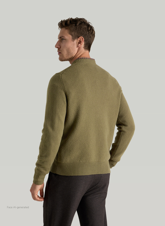 Pullover Rundhals 1/1 Arm Fresh Herbs Frontansicht