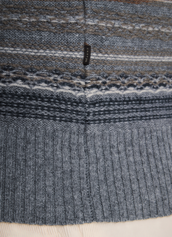 Pullover Rundhals 1/1 Arm Shark Skin Frontansicht