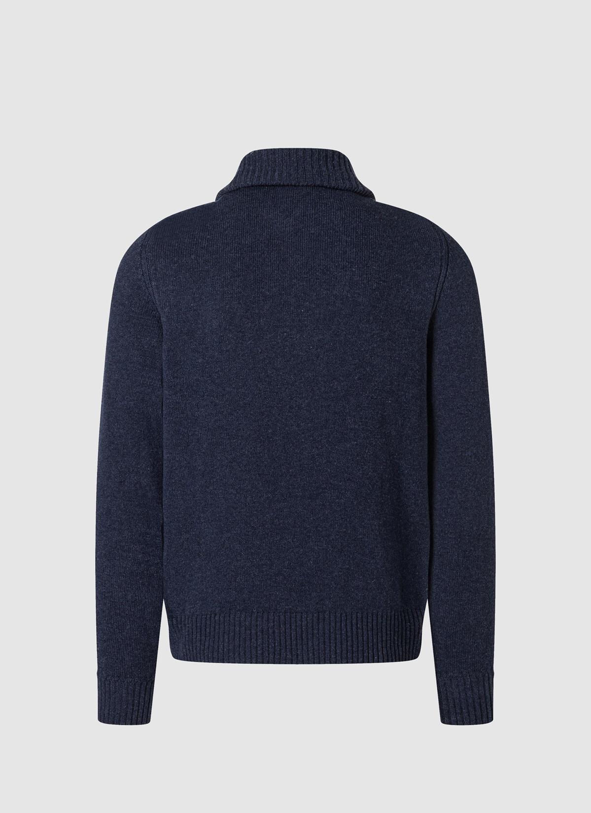 Pullover Troyer 1/1 Arm, Midnight Blue Rückansicht