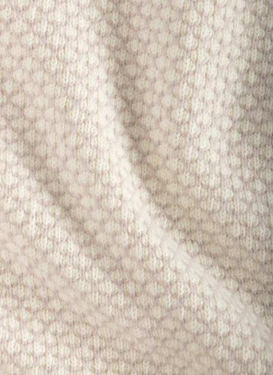 Pullover Troyer 1/1 Arm Off White Frontansicht