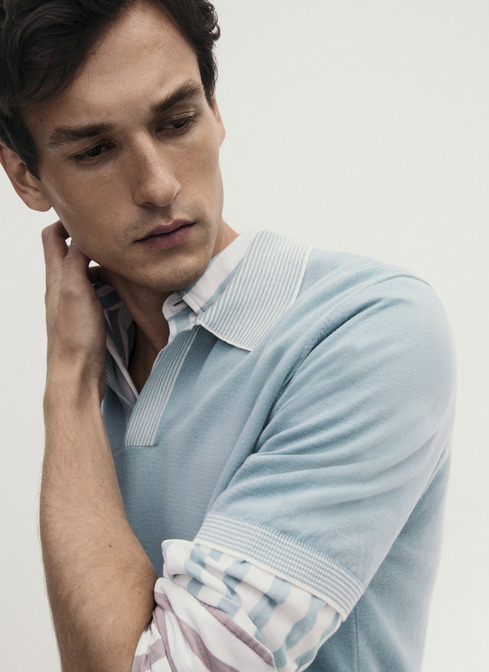 Pullover Polo 1/2 Arm width=
