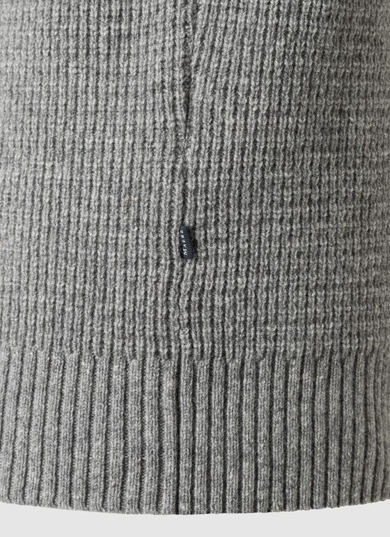Pullover Rundhals 1/1 Arm Mercury Grey Frontansicht