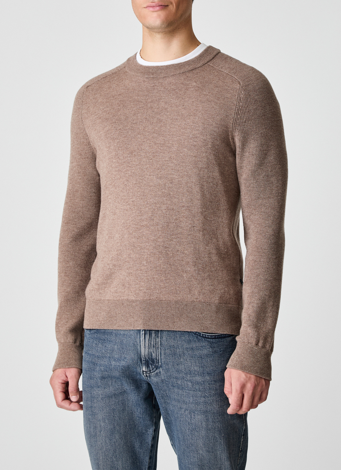 Pullover Rundhals 1/1 Arm, Twig Detailansicht 1