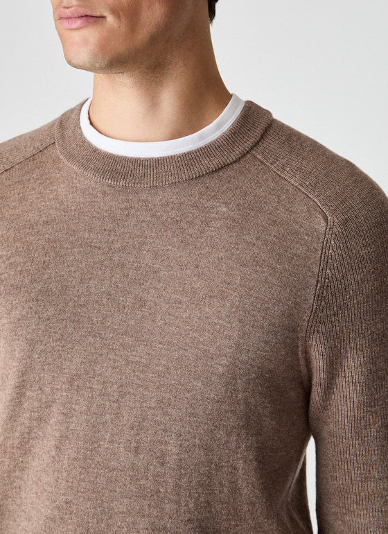 Pullover Rundhals 1/1 Arm Twig Frontansicht