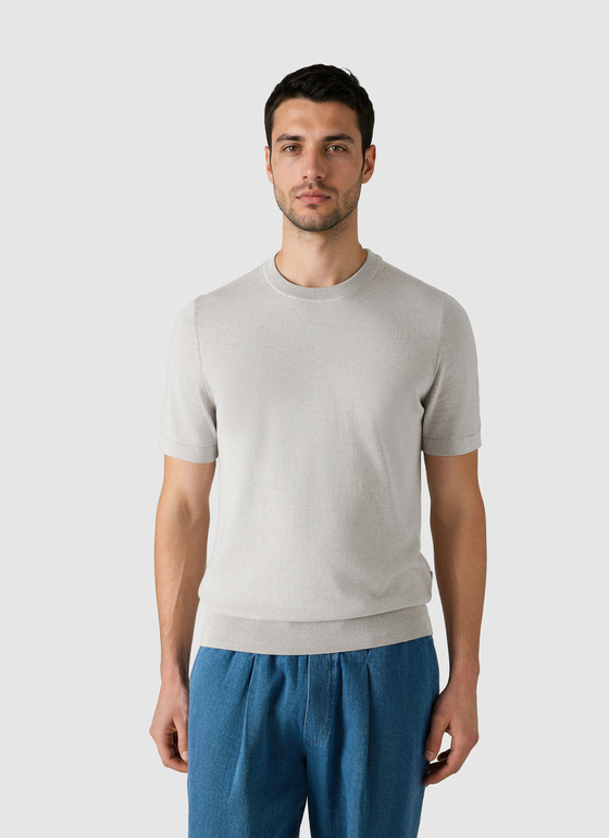 Pullover Rundhals 1/2 Arm Frappuccino Frontansicht