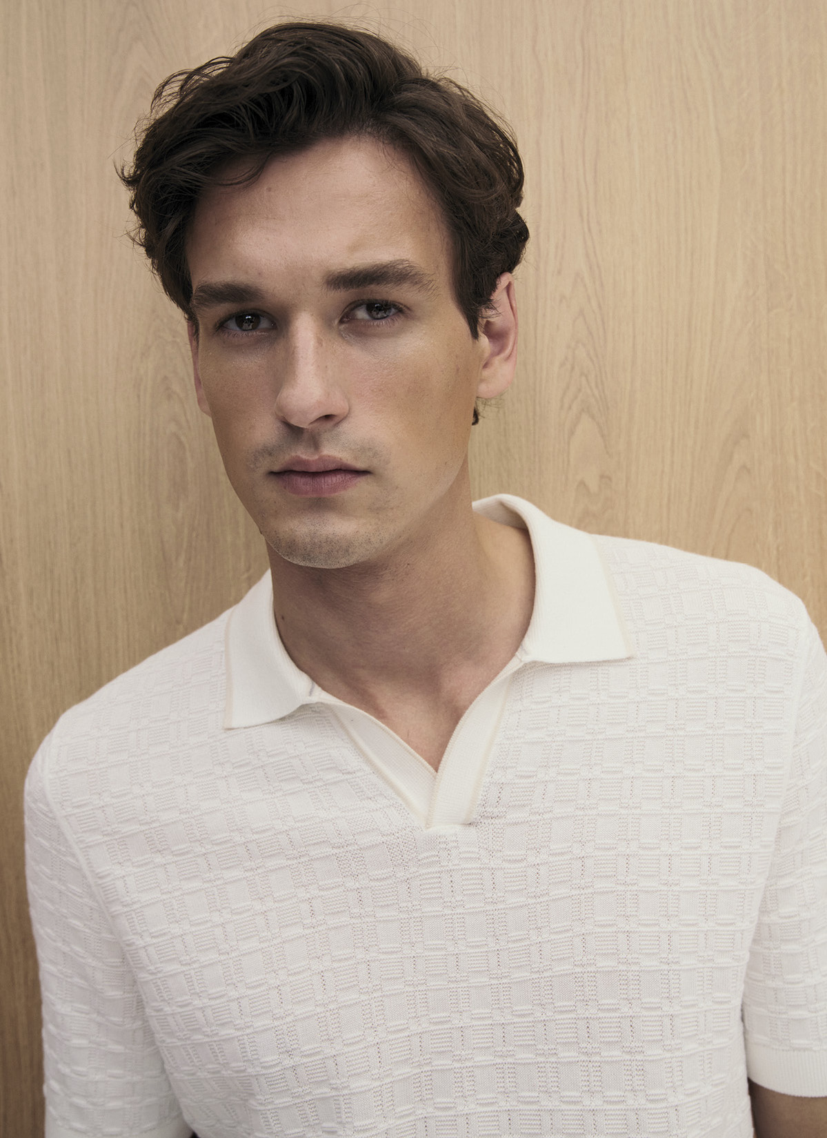 Poloshirt, Off White Frontansicht