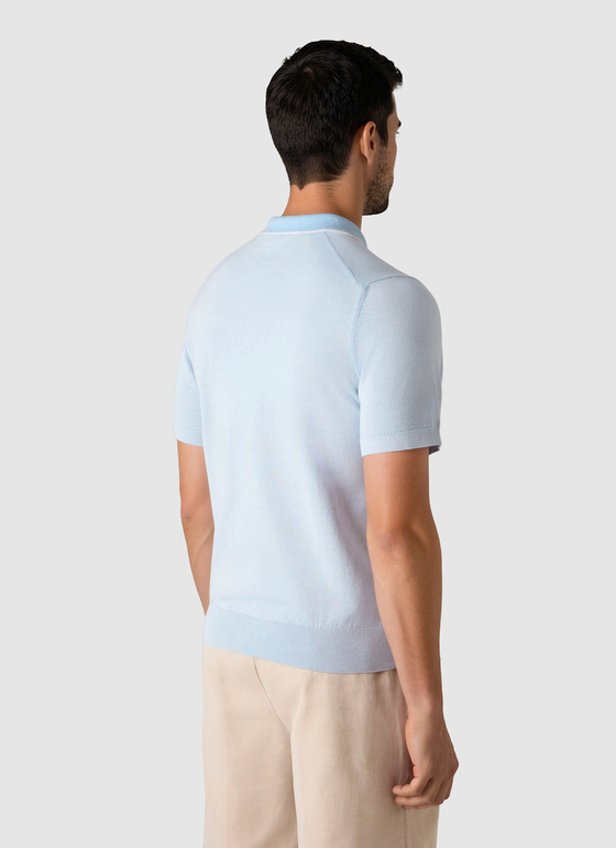 Poloshirt Blue Sky Frontansicht