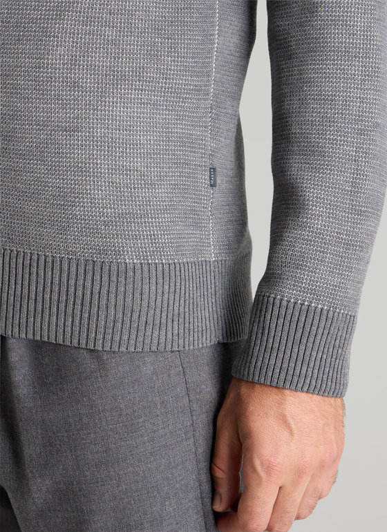 Pullover Rundhals 1/1 Arm Shark Skin Frontansicht