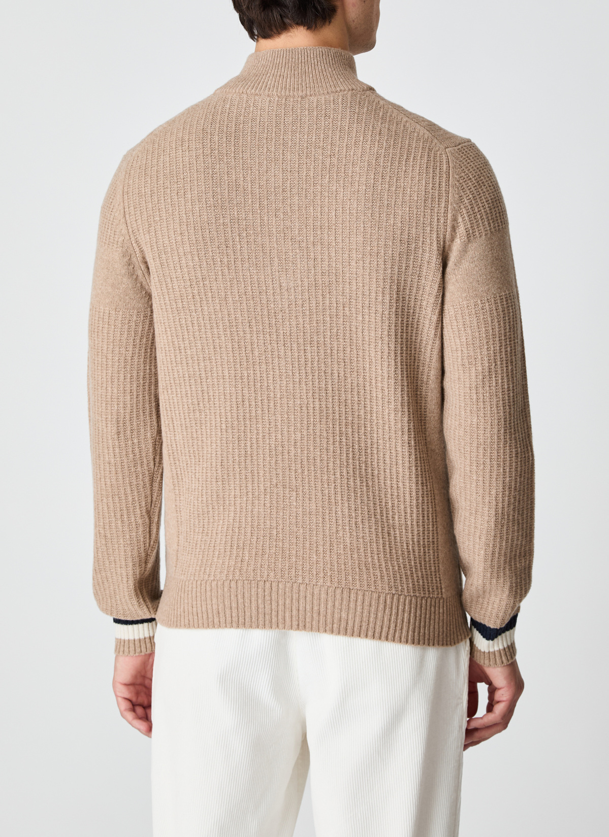 Pullover Troyer 1/1 Arm, Hazelnut Rückansicht