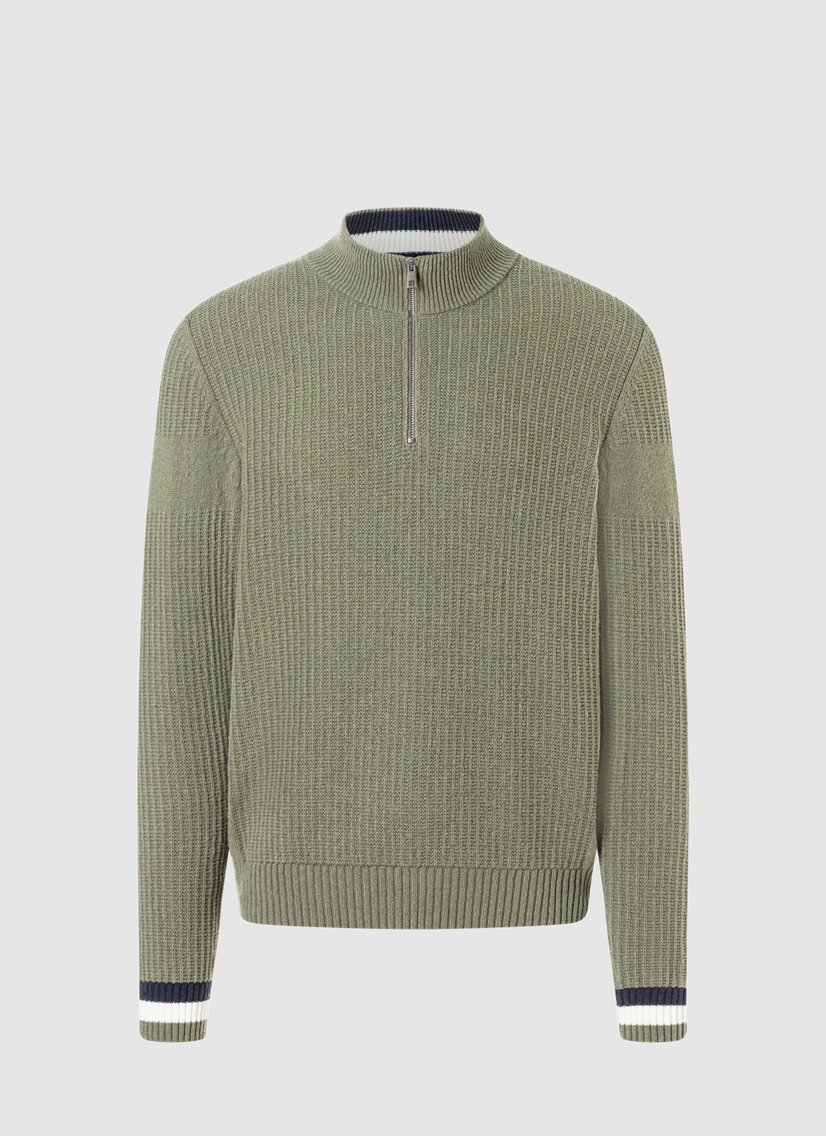 Pullover Troyer 1/1 Arm, Dark Moss 